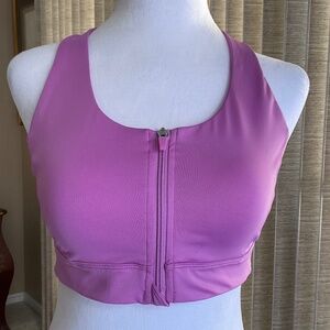 Tek Gear Front Zip Workout Bra Size M